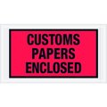 Box Packaging Full Face Envelopes, "Custom Papers Enclosed" Print, 10"L x 5-1/2"W, Red, 1000/Pack PL447